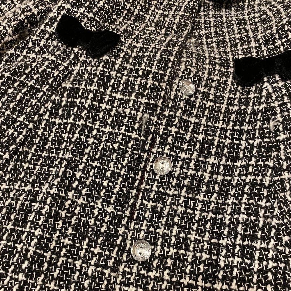 Nannette 2pc. Baby Girl Black & White Coat / Red Dress & Black Shoes - Picture 15 of 15